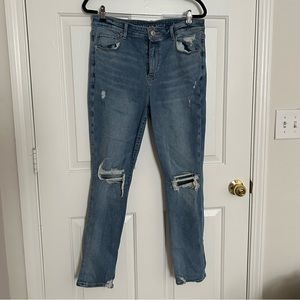 AE distressed hi-rise skinny jeans